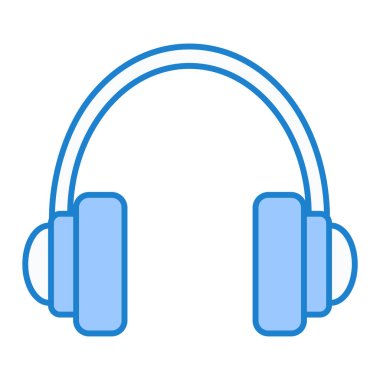 kulaklık simgesi vektör illüstrasyonu