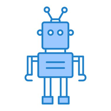 robot ikon vektör illüstrasyonu