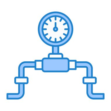 Su vanası simgesi. Web için boru vektör simgelerinin özet çizimi