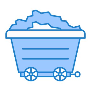 Bir alışveriş arabası simgesinin vektör çizimi