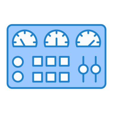 Bir saat simgesinin vektör illüstrasyonu