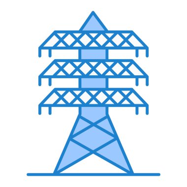Elektrik santrali simgesinin vektör illüstrasyonu