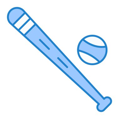 beysbol yarasa simgesi vektör illüstrasyonu