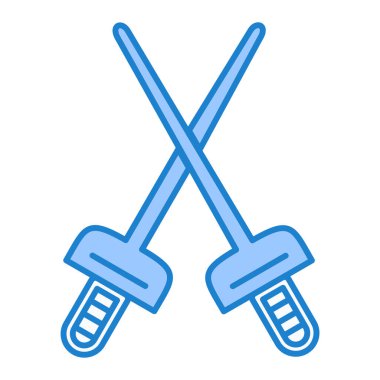 Yarasa simgesini çapraz. vektör illüstrasyonu