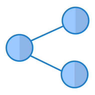 Paylaş. Web simgesi basit illüstrasyon