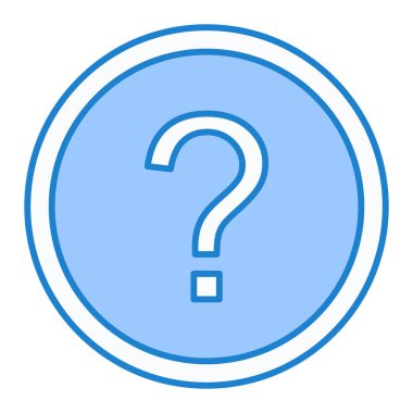 soru işareti simgesi, vektör illüstrasyonu