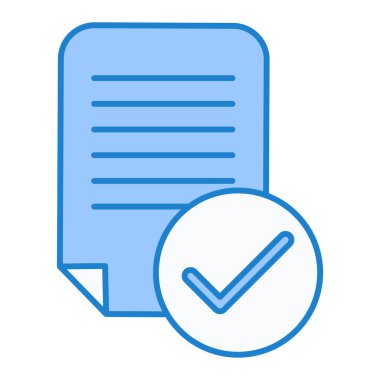 belge simgesi vektör illüstrasyonu