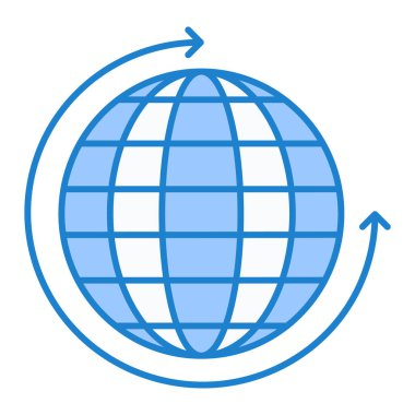 Küresel simge vektör illüstrasyonu