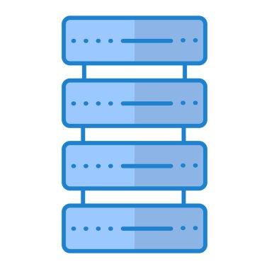 veritabanı. Web simgesi basit illüstrasyon