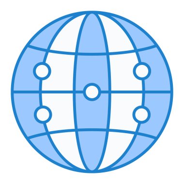 küresel ağ. Basit resimleme