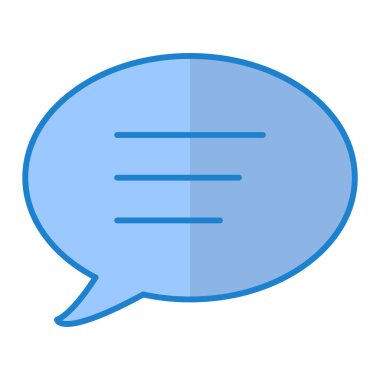 Sohbet kabarcığı vektör illüstrasyonu