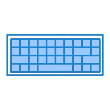 Bir klavye simgesinin vektör çizimi