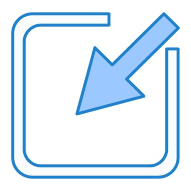 Eğilim biçimi izole edilmiş arkaplanda ok simgesi