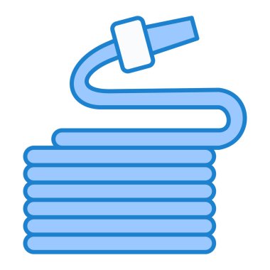 Bir havlu simgesinin vektör illüstrasyonu