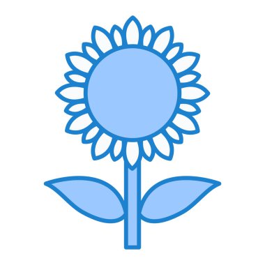 çiçek simgesi vektör illüstrasyonu