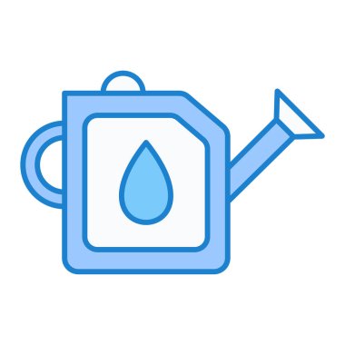 Sulama kutusu vektörü. Yağ pompası işareti. izole edilmiş sınır sembolü çizimi