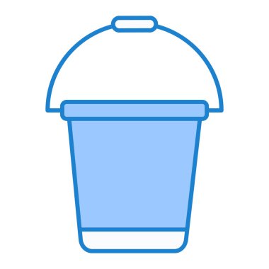 Kova. Web simgesi basit illüstrasyon