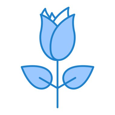 Çiçek. Web simgesi basit illüstrasyon