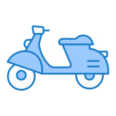 Scooter ikonu. vektör illüstrasyonu