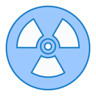 Radyasyon simgesinin vektör çizimi