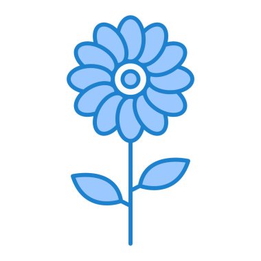 Çiçek ikonu. Web için çiçek vektör simgelerinin basit çizimi