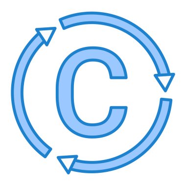 Beyaz arkaplanda mavi ok simgesi izole edildi. vektör illüstrasyonu