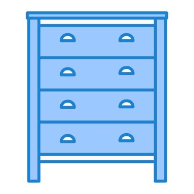 Kabine ikonu vektör illüstrasyonu