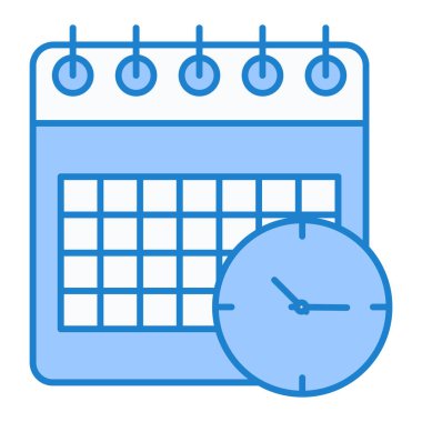 Takvim simgesi vektör illüstrasyonu