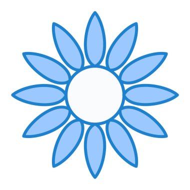 çiçek simgesi vektör illüstrasyonu