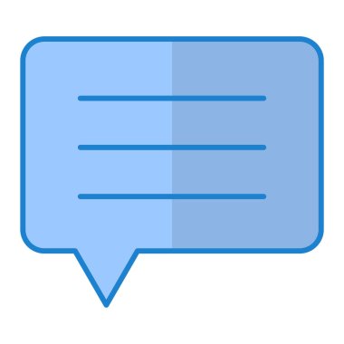 Sohbet kabarcığı vektör illüstrasyonu