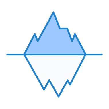 dağ simgesi, vektör illüstrasyonu