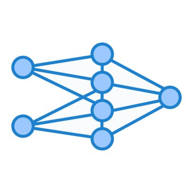 DNA 'nın bir çizgi simgesinin vektör çizimi