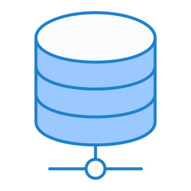 veritabanı. Web simgesi basit illüstrasyon