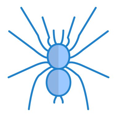 Örümcek ikonu vektör illüstrasyonu