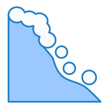 Bir havlu simgesinin vektör illüstrasyonu