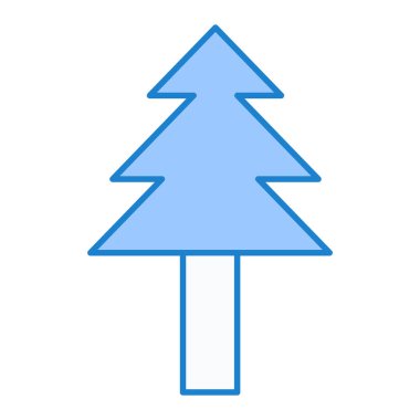 Noel ağacı simgesi vektör illüstrasyonuName