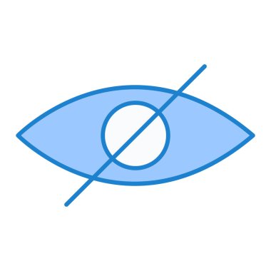 Göz simgesi vektör illüstrasyonu