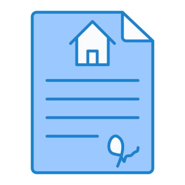 Emlakçı simgesi vektör illüstrasyonu