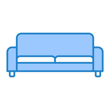 kanepe ikonu vektör illüstrasyonu