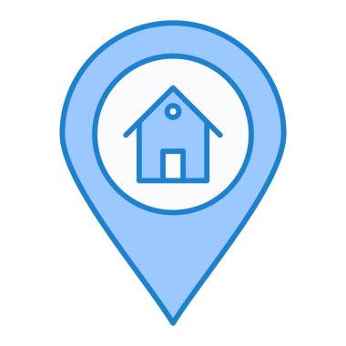 konum pin simgesi vektör illüstrasyonu