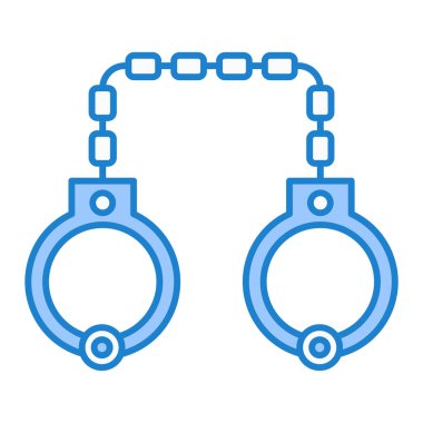 kelepçe ikon vektör illüstrasyonu