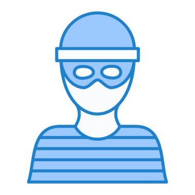 Polis. Web simgesi basit illüstrasyon