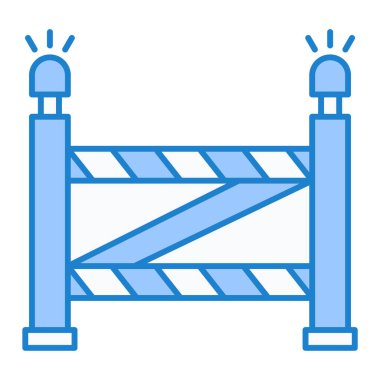 bariyer simgesi vektör illüstrasyonu