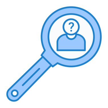 Arama simgesi vektör illüstrasyon tasarımlı büyüteç