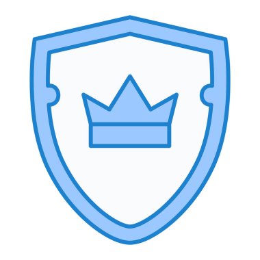 kalkan ikon vektör illüstrasyonu