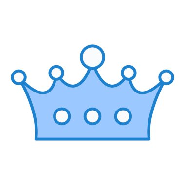 taç simgesi vektör illüstrasyonu