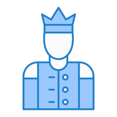 Ortaçağ rahip simgesi, vektör illüstrasyonu