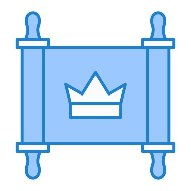 Kral taç ikonu. Web için kraliçe vektör simgelerinin özet çizimi
