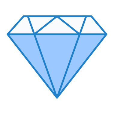 Elmas simgesi vektör illüstrasyonu