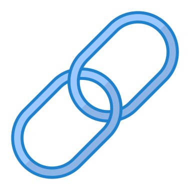 beyaz üzerinde bağlantı simgesi, illüstrasyon, vektör işareti.